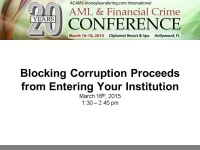 Case Study: Blocking Corruption Proceeds from Entering Your Institution icon