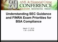 Understanding SEC Guidance and FINRA Exam Priorities for BSA Compliance icon