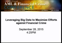 Leveraging Big Data to Maximize Efforts against Financial Crime  icon