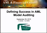 Defining Success in AML Model Auditing (Presented by Carolinas Chapter) icon
