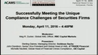 Successfully Meeting the Unique Compliance Challenges of Securities Firms icon