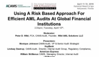 Using a Risk-Based Approach for Efficient AML Audits at Global Financial Institutions icon