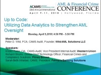 Up to Code: Utilizing Data Analytics to Strengthen AML Oversight icon