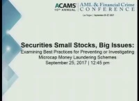 Securities Small Stocks, Big Issues: Examining Best Practices for Preventing or Investigating Microcap Money Laundering Schemes icon