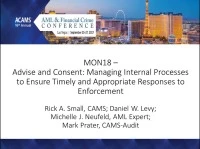 Advise and Consent: Managing Internal Processes to Ensure Timely and Appropriate Responses to Enforcement  icon