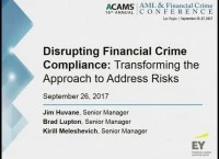 Disrupting Financial Crime Compliance: Transforming the Approach to Address Risks icon