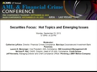 Securities Focus: Realigning Priorities and Identifying Hot Topics for 2013 icon