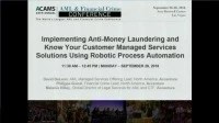 Implementing AML/KYC Managed Service Solutions Using Robotics Process Automation icon