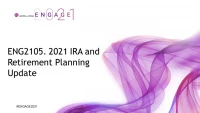 ENG2105. 2021 IRA and Retirement Planning Update