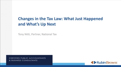 TAX2108. Business Tax Update
