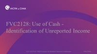 Use of Cash - Identification of Unreported Income icon