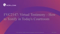 Virtual Testimony--- How to Testify in Today's Courtroom icon