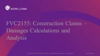 Construction Claims – Damages Calculations and Analysis icon