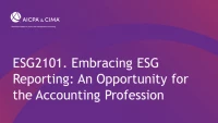 Embracing ESG Reporting: An Opportunity for the Accounting Profession