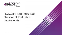 Real Estate Tax: Taxation of Real Estate Professionals