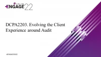 Evolving the Client Experience around Audit