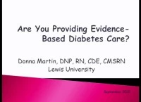 Are You Providing Evidence-Based Diabetes Care?