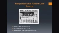 Interprofessional Patient Care Rounds
