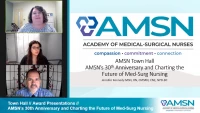 Town Hall // Award Presentations //  AMSN's 30th Anniversary and Charting the Future of Med-Surg Nursing
