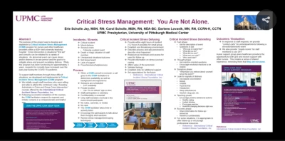 Critical Stress Management: You Are Not Alone