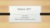 Dialysis: PD & Hemo 2017