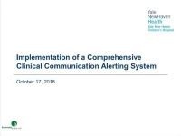 Implementation of a Comprehensive Clinical Communication Alerting System