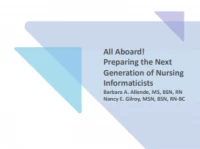 All Aboard! Preparing the Next Generation of Nursing Informaticists 