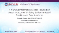 A Nursing Informatics Model Focused on Sepsis Outcomes Utilizing Evidence-Based Practice and Data Analytics icon