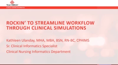 Rockin’ to Streamline Workflow through Clinical Simulations
