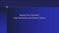 High Reliability and Patient Safety icon