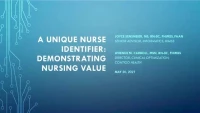 A Unique Nurse Identifier: Demonstrating Nursing Value