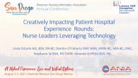 Creatively Impacting Patient Hospital Experience Rounds: Nurse Leaders Leveraging Technology icon