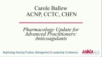 Pharmacology Update for Advanced Practitioners: Anticoagulants icon