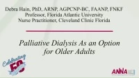 Palliative Dialysis as an Option for Older Adults 