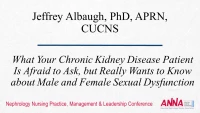 What Your Chronic Kidney Disease Patient Is Afraid to Ask, but Really Wants to Know about Male and Female Sexual Dysfunction icon