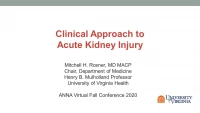 Management of Acute Kidney Injury