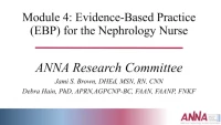 Evidence-Based Practice (EBP) for the Nephrology Nurse icon