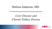 Liver Disease and Chronic Kidney Disease