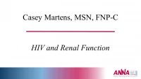 HIV and Renal Function