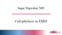 Calciphylaxis in ESRD