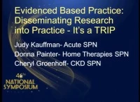 Evidence-Based Practice: Disseminating Research -- It's a TRIP