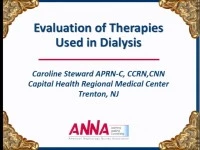 Issues in Acute Care - Evaluation of Therapies Used in Dialysis