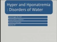 Sodium Disorders: Hypo and Hypernatremia in Chronic Kidney Disease and Acute Kidney Injury