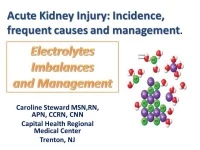 Acute Kidney Injury: Incidence, Frequent Causes and Management - Electrolyte Imbalances and Management