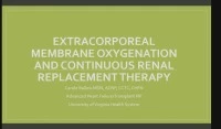 Heart Don’t Fail Me Now: Extracorporeal Membrane Oxygenation and Continuous Renal replacement Therapy icon
