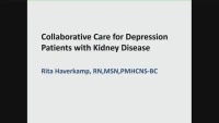Collaborative Care for Depression in Patients with Kidney Disease 
