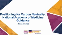 Positioning for Carbon Neutrality: National Academy of Medicine Guidance icon