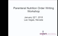 Parenteral Nutrition Order Writing Workshop icon