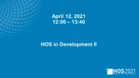Session II: HOS in Development II icon