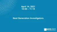 Session V: Next Generation Investigators icon